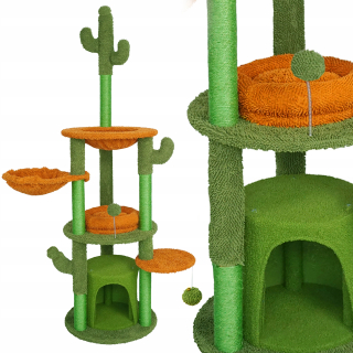 Nízke škrabadlo, vysoké škrabadlo, posteľ, škrabadlo, Jumi tower 161 - 220 cm